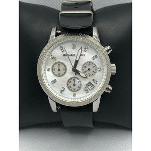 Michael Kors MK5020 Women's Black Leather Analog D